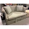 Image 1 : Love Seat with Decorative Pillows