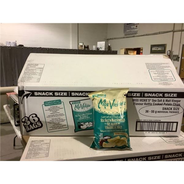 Miss Vickies Sea Salt & Malt Vinegar Kettle Cooked Chips (3 x 55g)