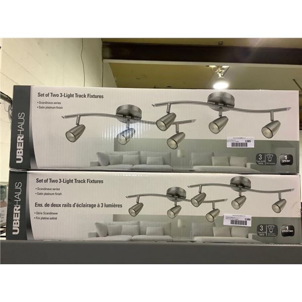 Single Box of Two Track Light Fixtures