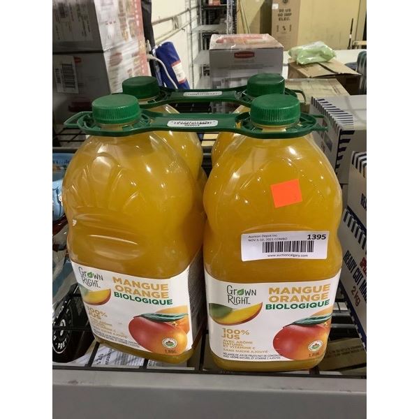 Grown Right Mango Orange Organic Juice (4 x 1.89L)