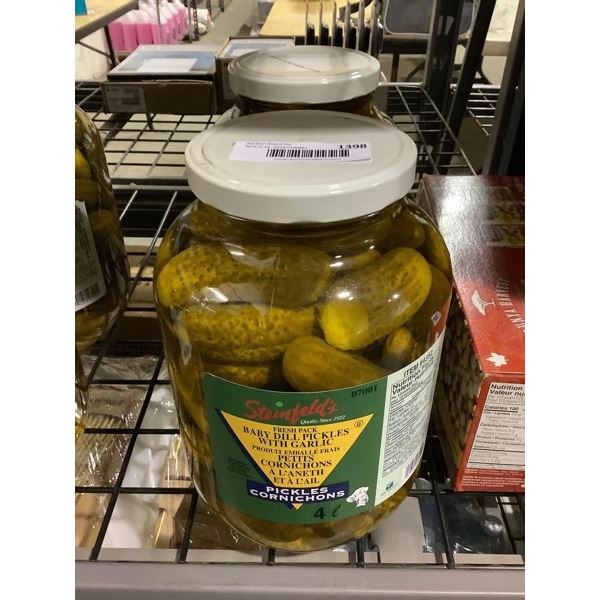 Steinfelds Fresh Pack Baby Dill Pickles with Garlic (4L)
