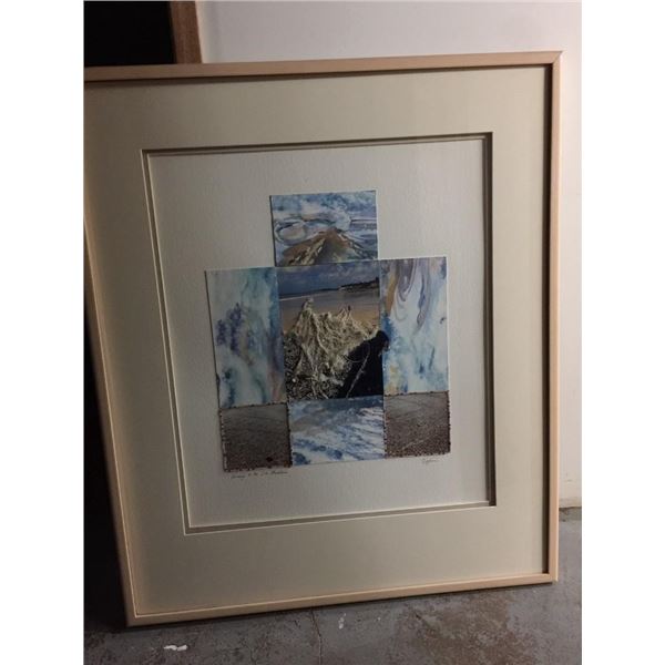 Multi Media Artwork framed 24 x 32 inches