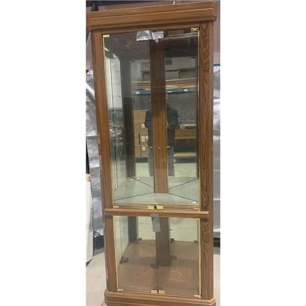 Corner Display Curio Cabinet with Glass door