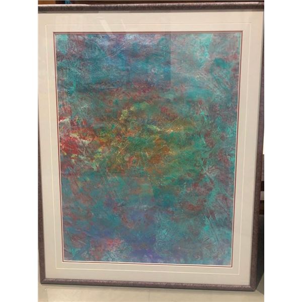 Large Framed Contemporary Artwork