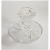 Image 3 : HOBSTAR MOTIF CRYSTAL TRAY AND CANDLE STICK