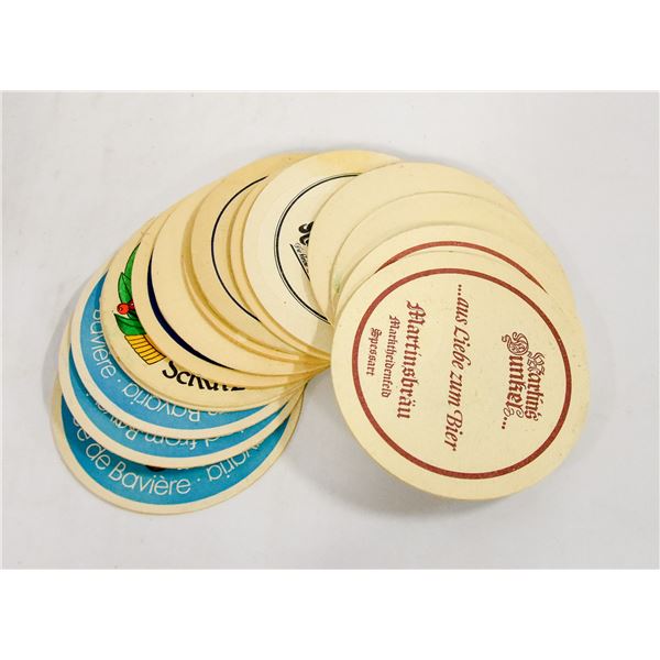VINTAGE PAPER PULP COASTERS - GERMAN BEER