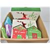Image 1 : BOX OF WOODEN CHRISTMAS HOME DECOR