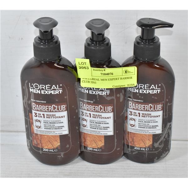 3PK L'OREAL MEN EXPERT BARBER CLUB 3IN1