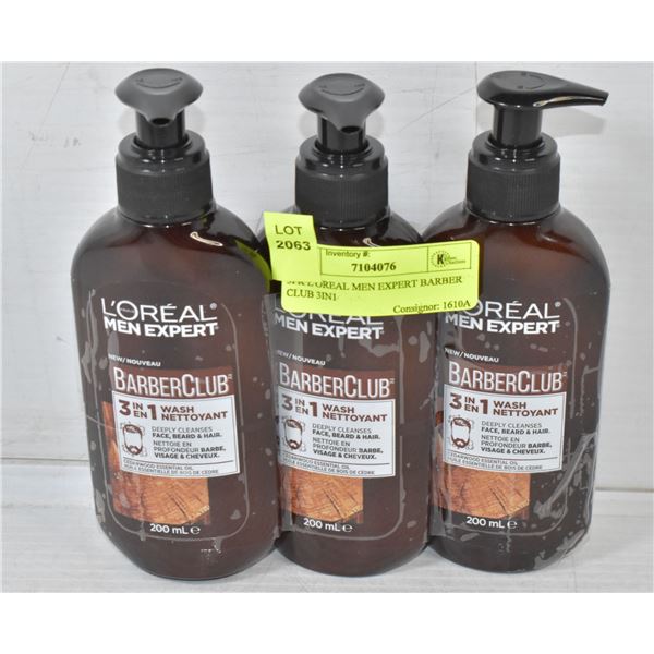 3PK L'OREAL MEN EXPERT BARBER CLUB 3IN1
