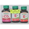 3 PACK JAMIESON C+D3 & 2 VITAMIN E VITAMINS