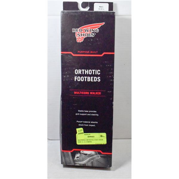 RED WING ORTHOTIC FOOT BEDS SIZE 11 -11.5 MENS