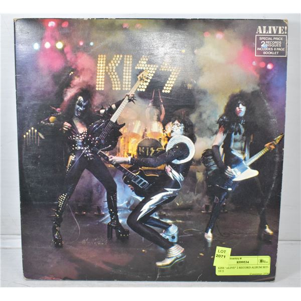 KISS "ALIVE" 2 RECORD ALBUM SET- 1975