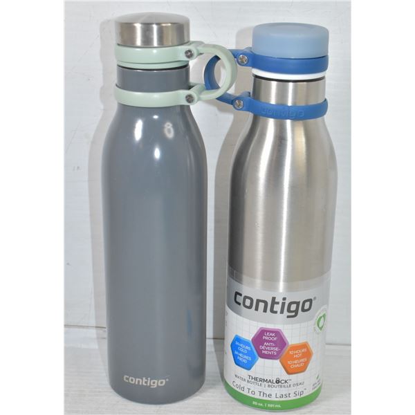 PAIR OF CONTIGO THERMAL VACUUM BOTTLES