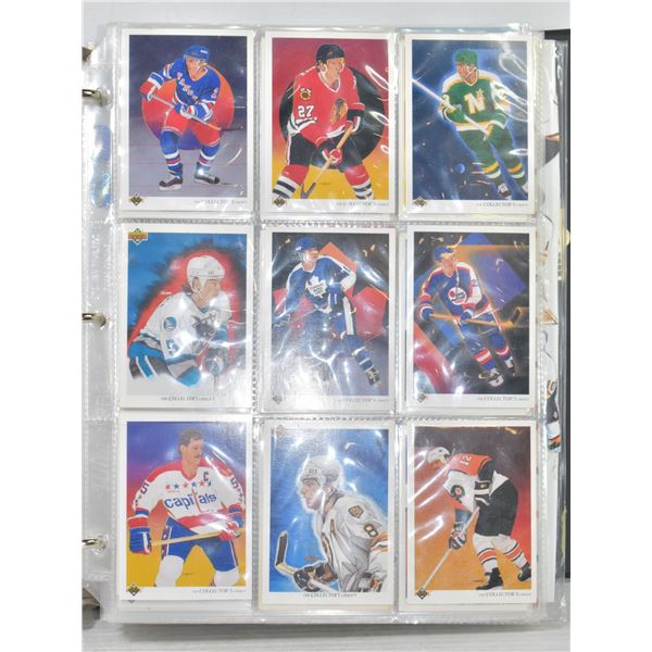 MISC BINDER OF HOCKEY CARDS.