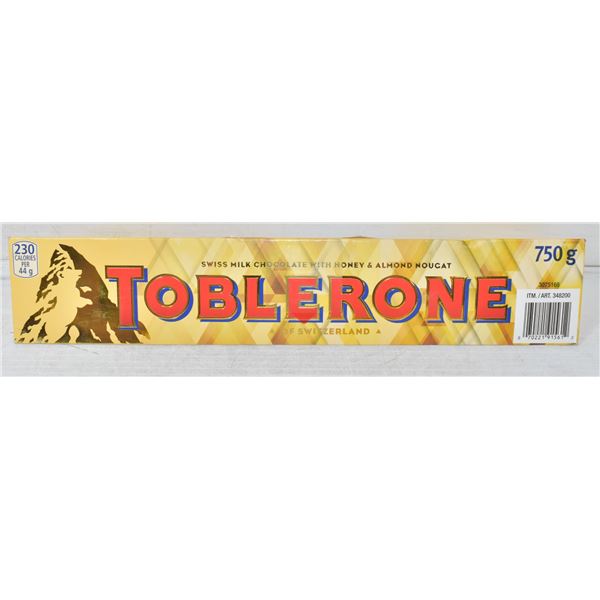 TOBLERONE 750 GRAMS HONEY   ALMOND NUGGET EXPIRED