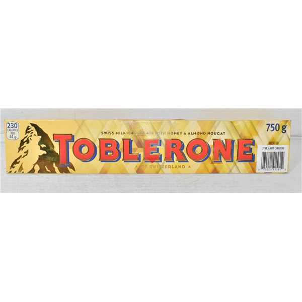 TOBLERONE 750 GRAMS HONEY   ALMOND NUGGET EXPIRED