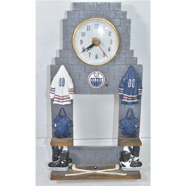 OILERS WORKING DESK TOP CLOCK