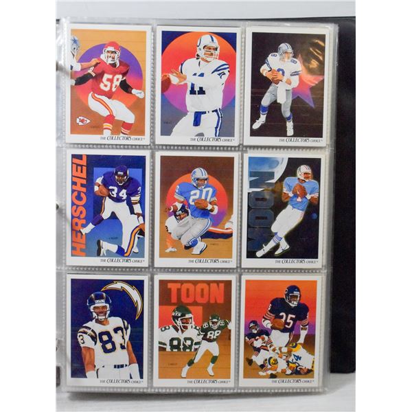 BINDER OF MISC. FOOTBALL CARDS-INSERTS + ROOKIES