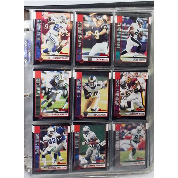 BINDER OF FOOTBALL CARDS-2002 BOWMAN NFL