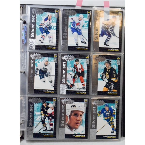 BINDER OF ASSORTED HOCKEY CARDS