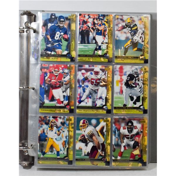 ASSORTED FOOTBALL CARD BINDER