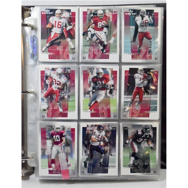 ASSORTED FOOTBALL CARD BINDER