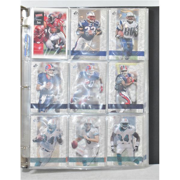 BINDER OF ASSORTED FOOTBALL CARDS