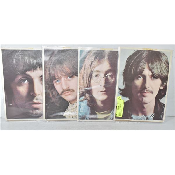BEATLES- SET OF 4 VINTAGE PHOTOGRAPHS
