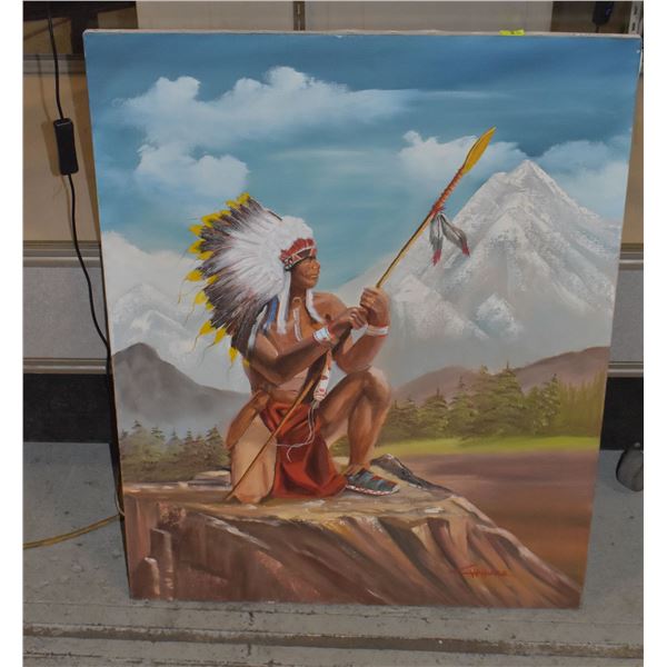 ORIGINAL PAINTING ON CANVAS APPROX 24" X 30"