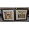 Image 1 : SET OF 2 PROFESSIONAL FRAMED,DOUBLE MATTED ,LEAVES