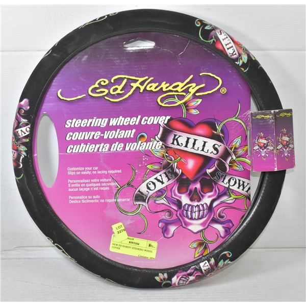 NEW ED HARDY STEERING WHEEL COVER