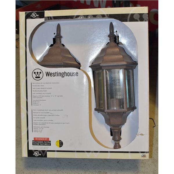 WESTINGHOUSE OUTDOOR WALL LANTERNS PAIR