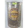 Image 1 : ANTIQUE MILK & CUSTARD METAL STORAGE BIN CANS
