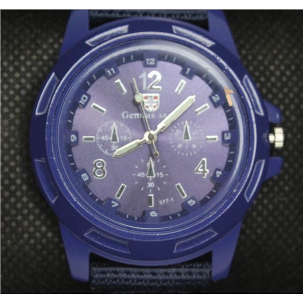 NEW GENIUS ARMY WATCH BLUE ON BLUE