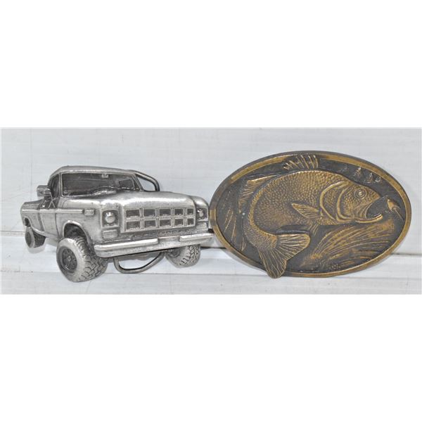 FISH AND TRUCK BELT BUCKLES