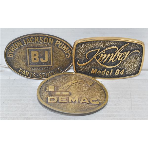 VINTAGE OIL FIELD BELT BUCKLES