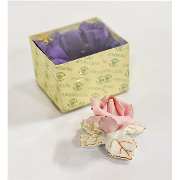 NEW OLD STOCK BOHEMIAN PORCELAIN ROSE