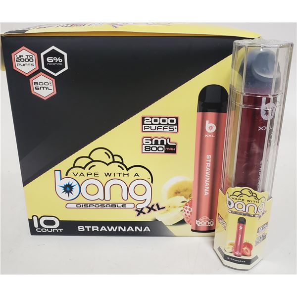 ONE BANG 2000 PUFFS XXL 6% NICOTINE VAPE STRAWNANA