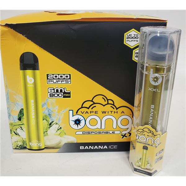 ONE BANG 2000 PUFFS XXL 6% NICOTINE VAPE BANANA ICE