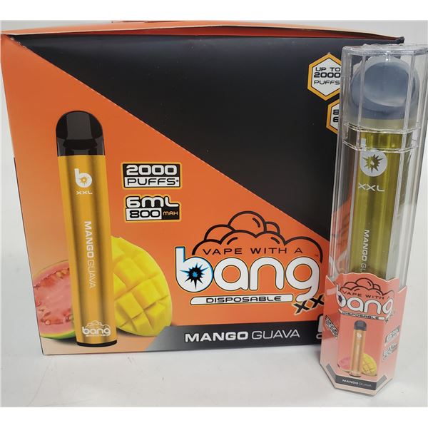 ONE BANG 2000 PUFFS XXL 6% NICOTINE VAPE MANGO GUAVA