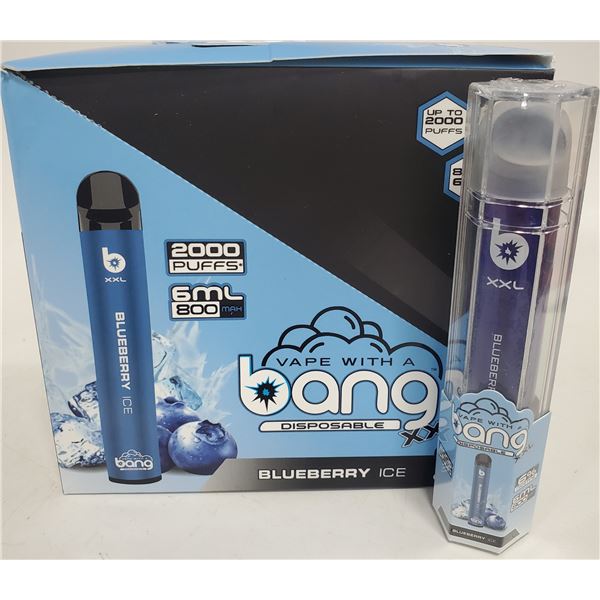 ONE BANG 2000 PUFFS XXL 6% NICOTINE VAPE BLUEBERRY ICE