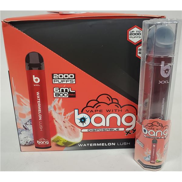 ONE BANG 2000 PUFFS 6% NICOTINE VAPE WATERMELON LUSH