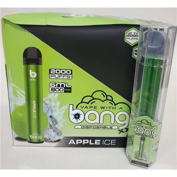 ONE BANG 2000 PUFFS XXL 6% NICOTINE VAPE APPLE ICE