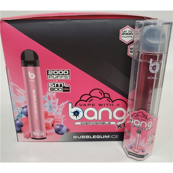 ONE BANG 2000 PUFFS XXL 6% NICOTINE VAPE BUBBLEGUM ICE