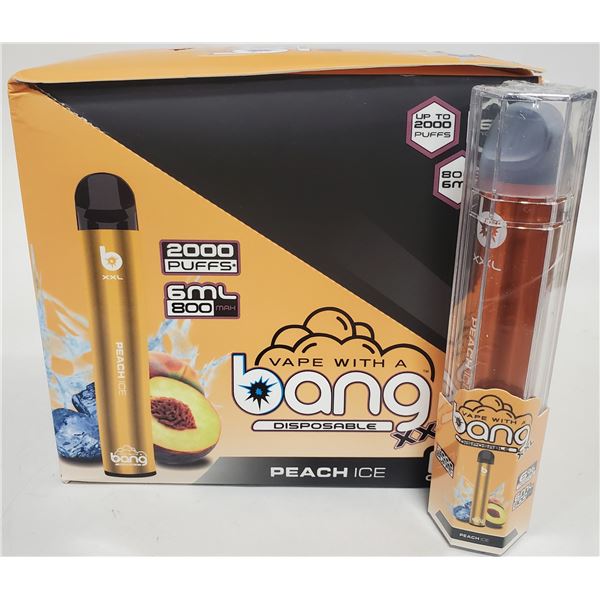 ONE BANG 2000 PUFFS XXL 6% NICOTINE VAPE PEACH ICE