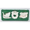 Image 1 : NEW PORCELAIN CHRISTMAS ORNAMENT TRIO