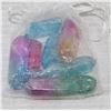 12)  LOT OF 7 RAINBOW AURA TITANIUM HEALING