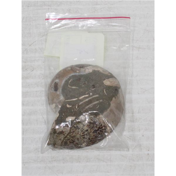 15)  NATURAL 36.2 GRAMS SPLIT AMMONITE