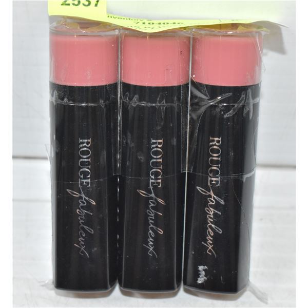 3PK BOURTOIS ROUGE EDITION VELVET LIQUID LIPSTICK