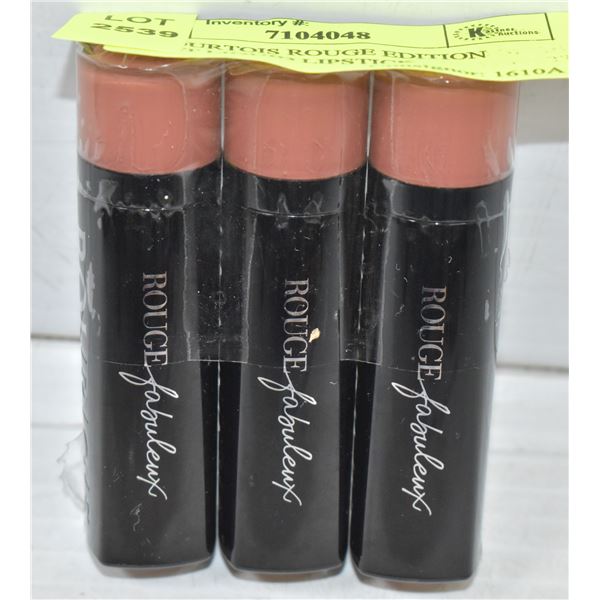 3PK BOURTOIS ROUGE EDITION VELVET LIQUID LIPSTICK